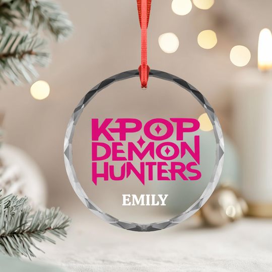 Custom KPOP Demon Hunters Personalized Ornament, Custom Name Christmas Gift for Kpop Fans