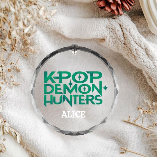 Personalized KPOP Demon Hunters Ornament, Custom Name Christmas Gift for Kpop Fans