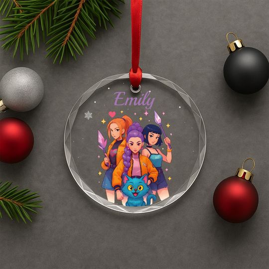 Discover Personalized KPOP Ornament  Custom Huntrax Christmas Keepsake with Mira Rumi Zoey