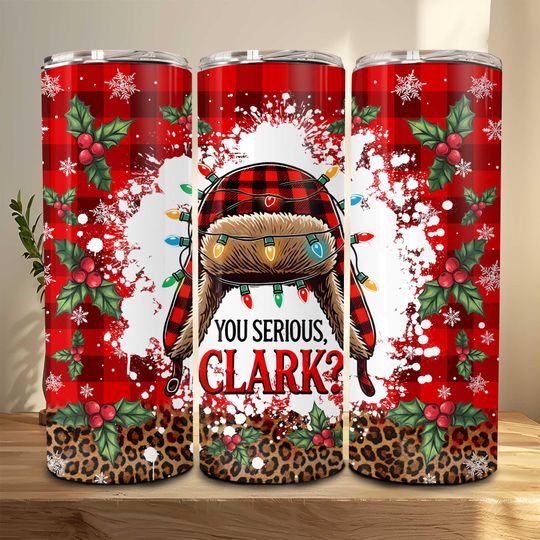 Discover Christmas Movies 20oz Skinny Tumbler Wrap, Holiday Movies Friends Tumbler, Christmas Comedy  ,Red Paild Christmas 20oz Tumbler Wrap Design