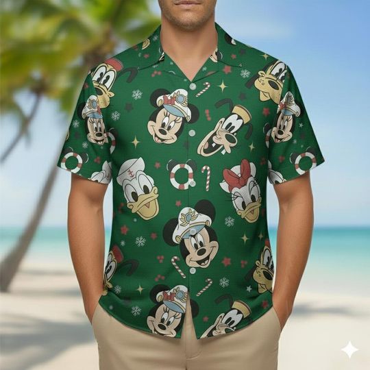 Discover Disney Mickey and Friends Hawaiian Shirt for Cruise Trip and Christmas