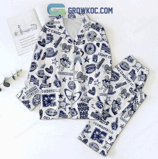 Dallas Cowboys Christmas Pajamas Set  We Dem Boys  football Holiday Sleepwear PJs
