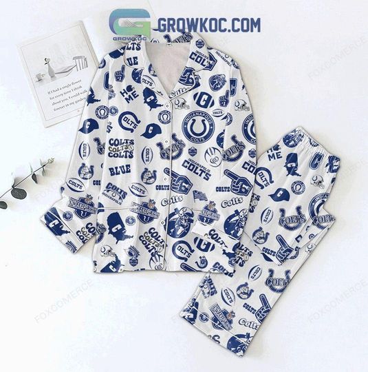 Discover Indianapolis Colts Christmas Pajamas Set  football Team Holiday PJs  Football Sleepwear