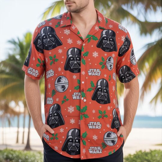 Discover Star Wars Hawaiian Shirt, Darth Vader, Death Star, Vintage Disney Hawaiian Shirt
