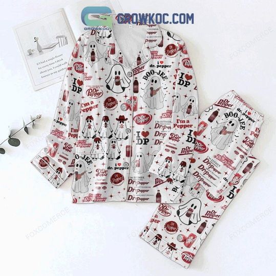 Discover Dr Pepper Boo Jee Pajamas Set  Funny Holiday Christmas PJs  Cozy Sleepwear Gift