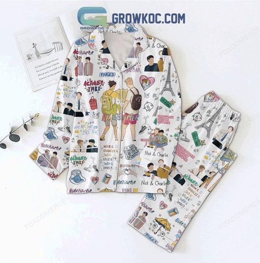 Discover Heartstopper Nick Nelson Pajamas  Why Are We Like This  Cute Christmas PJs for Fans