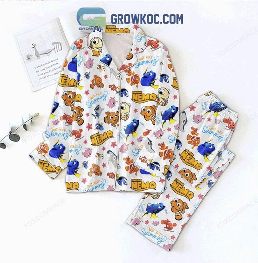 Discover Finding Nemo Christmas Pajamas Set  Just Keep Swimming  Disney Holiday PJs