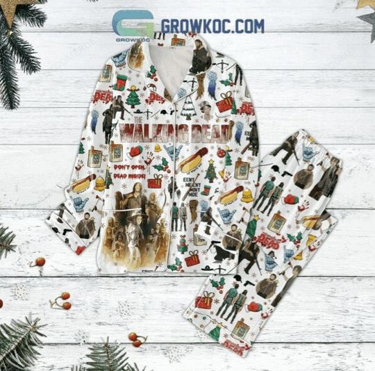 Discover The Walking D Dont Open Dead Inside Christmas Pajamas Set