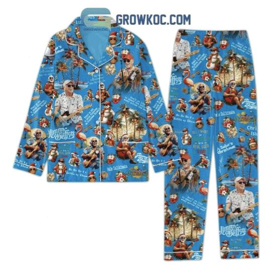 Jimmy Buffett A Sailors Christmas Pajamas Set