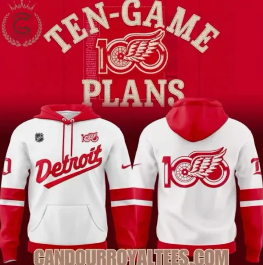Discover Detroit Red Winggg Centennial 3D Printed Hoodie Gift For Christmas