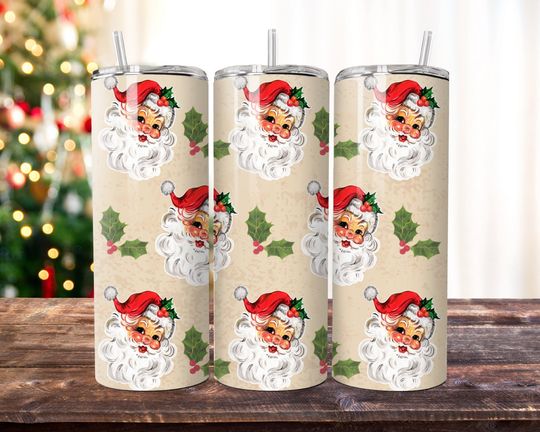Discover Santa Claus Tumbler Sublimation: Christmas Season Tumbler Png, Digital Download, PNG