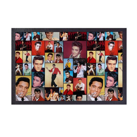 Discover Elvis Presley Colour Montage Door Mat