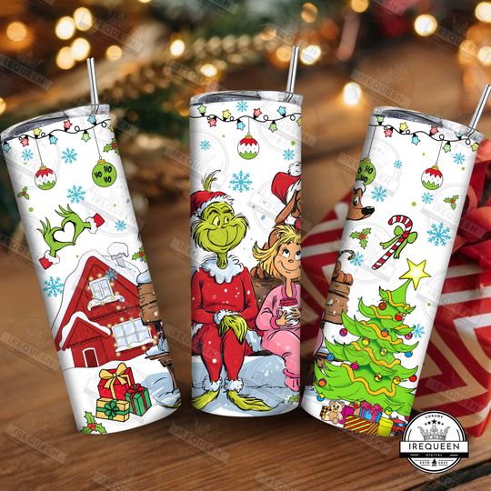 Discover Mean Guy Christmas Thief Movie Tumbler Wrap Design  , Merry Xmas 20 oz Skinny Tumbler Wrap, Cartoon Movie 20oz Tumbler