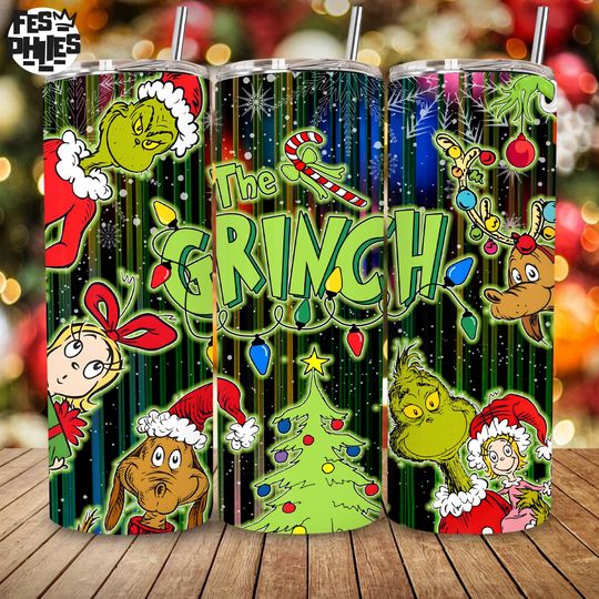 Discover Christmas Movie 20oz Tumbler  , Retro Merry Christmas 20oz Tumbler  Design  , Merry Christmas Green Guy 20 oz Tumbler Wrap