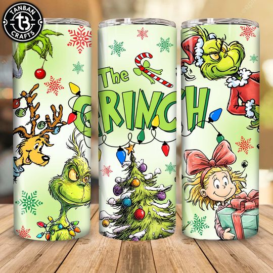 Discover Mean Guy Christmas 20 oz Skinny Tumbler Wrap  , Green Guy 20oz Tumbler  Sublimation Design, Christmas Mean Guy Tumbler Wrap