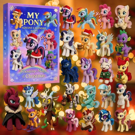 Discover My Little Pony Advent Calendar 2025 | 2D Ornament Set