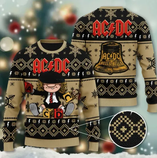 Rock Band Hell Bells Ugly Sweater