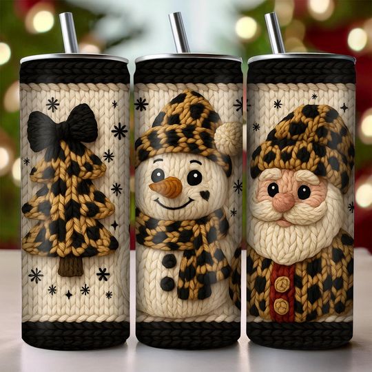 Discover Christmas Tumbler  , Latch Hook Yarn  , ,Christmas  ,20oz Tumbler Wrap  ,20oz skinny Tumbler,Realistic Yarn Holiday Sublimation