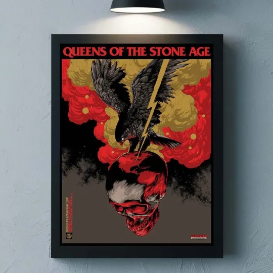 Discover Queens Of The Stone Age Chicago Illinois 2025 Poster at Chicago Theatre