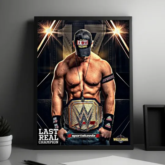 Discover Jo Cen 17x World Champions Wrestling Entertainment WrestleMania History Poster