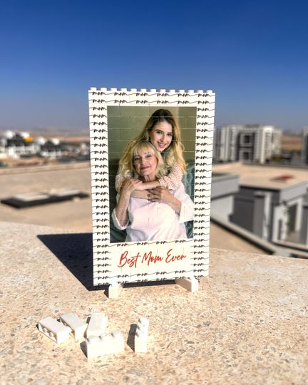 Custom Interlocking Blocks Puzzle For Mom: Photo Gift for Mother, Personalized Christmas Gift