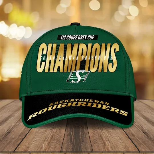 Discover Saskatchewan Roughriders 2025 Grey Cup Champions Classic Cap