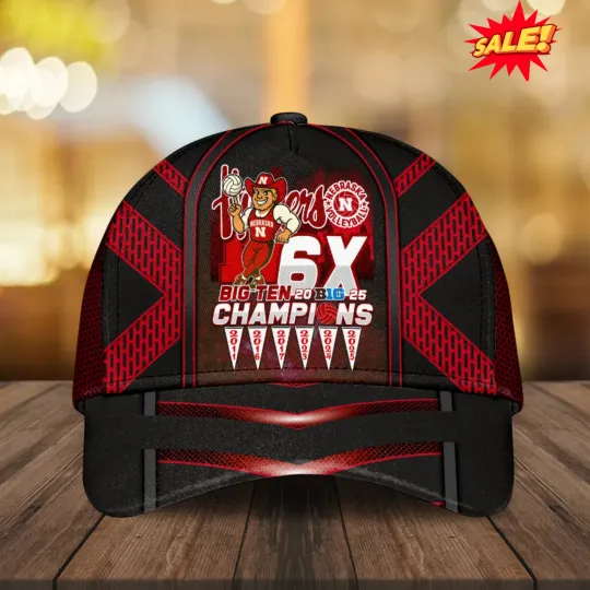 Discover Nebraska Cornhusker Women’s Volleyball 2025 Big Ten Champions Cap