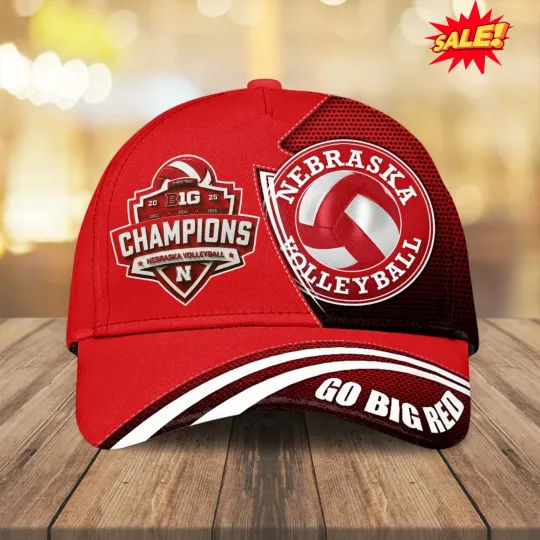Discover Nebraska Cornhusker Women’s Volleyball 2025 Big Ten Champions Classic Cap