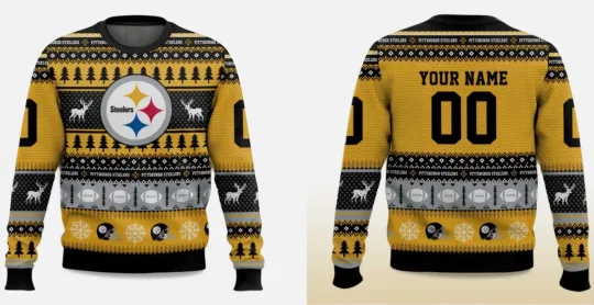 Discover 2025 Personalized Steeler Football 2025 Ugly Christmas Sweater