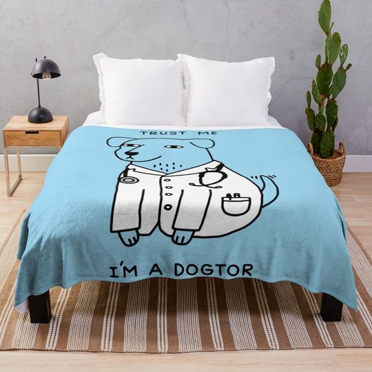 Discover Dogtor Throw Blanket