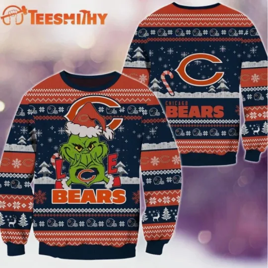 Discover Chicago Bear funny character Football Ugly Christmas Sweater Gift For Christmas