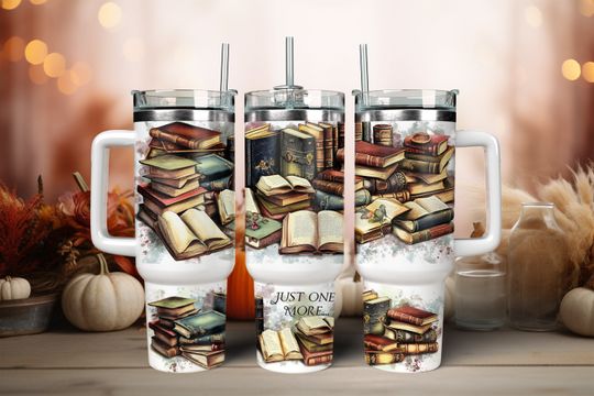 Discover 40 oz Quencher Books tumbler Wrap