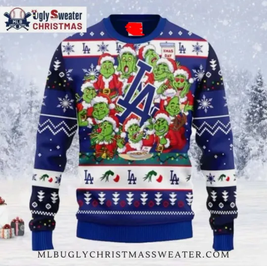 Dodgers funny character Family Holiday Ugly Christmas Sweater Gift For Christmas