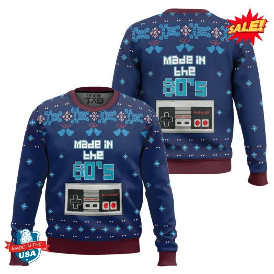 Discover Nintendo Made In The 80s Ugly Christmas Sweater