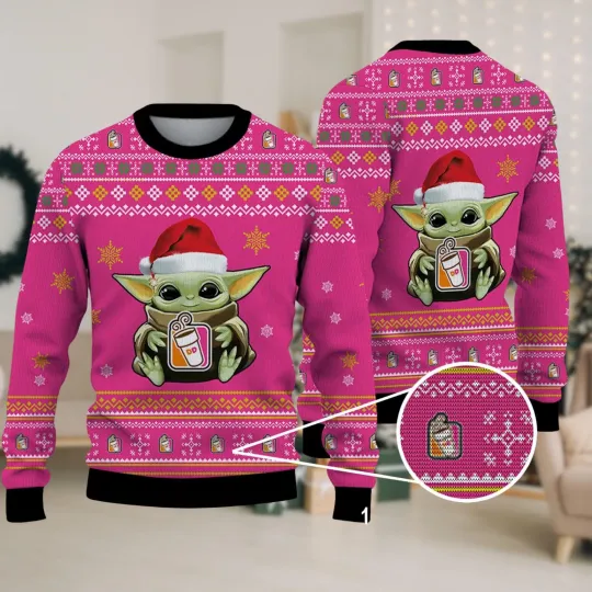 Dunkin Donut Christmas Sweater Dunkie Junkie Sweater Ugly Sweaters