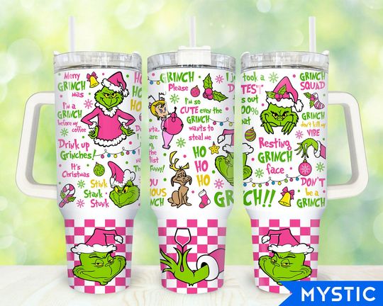 Discover Pink Christmas 40oz Tumbler  , Merry Christmas Tumbler 40oz  , Christmas 40 oz Tumbler Wrap, Christmas 40 oz Tumbler