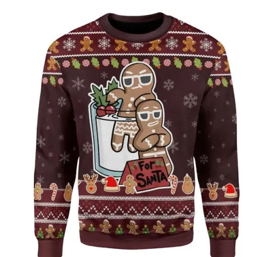 Discover Cute Cookies For Santa Ugly Christmas Sweater Gift For Christmas