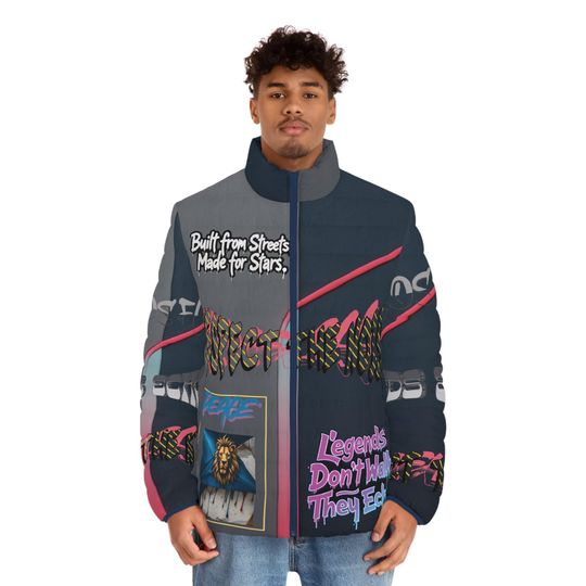 Men's Puffer Jacket, Sport legends echo. Men's winter coat, Athletic outerwear, Warm sports apparel, Athlete inspired clothing, Men's sports