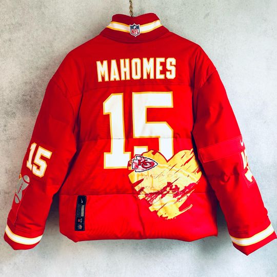 Custom Puffer Jacket, Jersey, Game Day, Pro, College, Football, High School, Team, Apparel, Upcycled, Reworked, 1 of 1, Soccer, Hockey