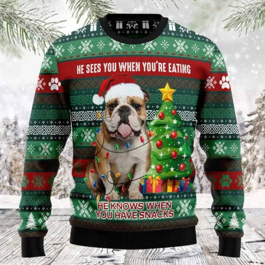 Discover Dog Ugly Christmas Sweater, Perfect Holiday Gift