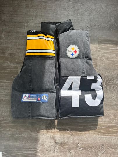 Discover Custom Upcycled Sports Puffer Vest