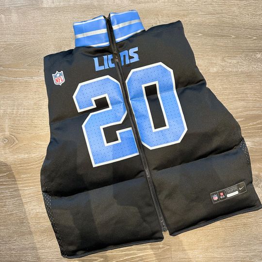 Discover Upcycled Sports Team Puffer Vest: Custom Fan Apparel