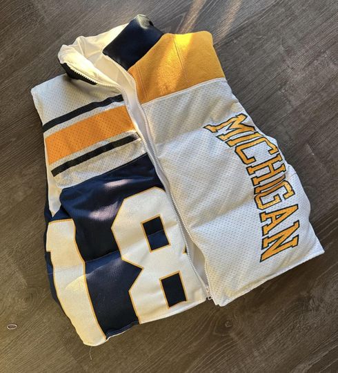 Discover Upcycled Puffer Vest: Custom Sports Team Vest