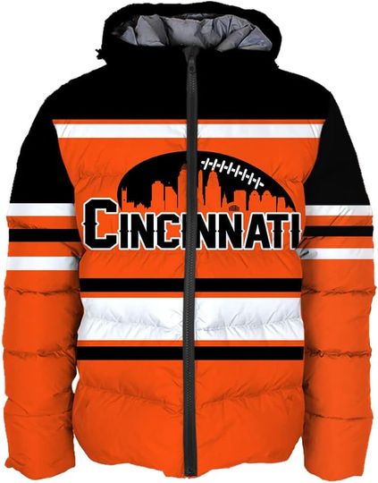 Discover Mens Lightweight Winter Coat, Personalized Name Number Logo Padded Down Jacket