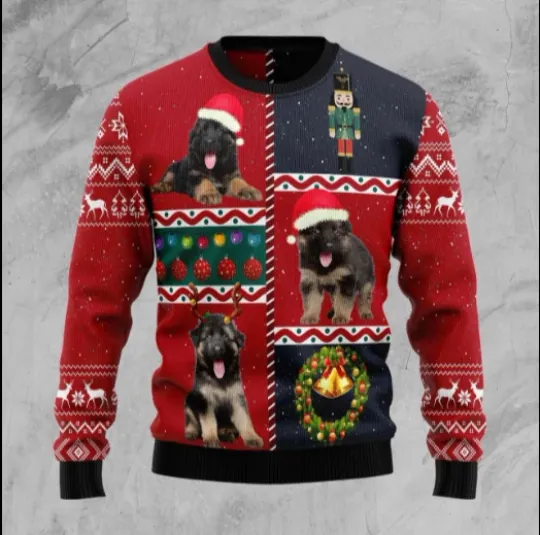 Discover German Stepherd Vintage Ugly Christmas Sweater Gift For Christmas