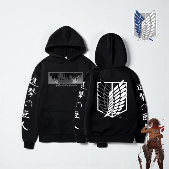 Anime Titan Hoodies, Wings of Freedom Attack Hoodie, Gift for Him