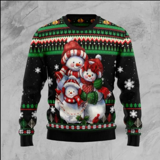 Discover Lovely Snowman Ugly Christmas Sweater