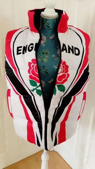Discover Mens England Rugby Sleeveless Puffer vest: Sports Jersey vest, England top,