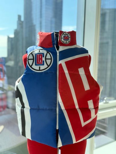 Discover CUSTOM MADE! Choose your team/city - Upcycled Puffer Vest Made From a Flag! Gift for sports fans! Football, Basketball, Hockey, College/Pro