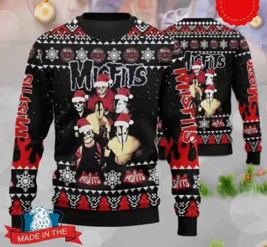 Misfits Merry Christmas Ugly Sweater All Size Gift For Christmas